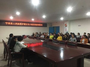 情系生命，助力优质！        ----宁南县人民医院护理文化小组活动隆重开幕