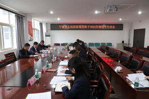 宁南县人民医院 领导班子召开2024年度民主生活会