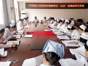 宁南县人民医院护理部举行三级标准自评工作会